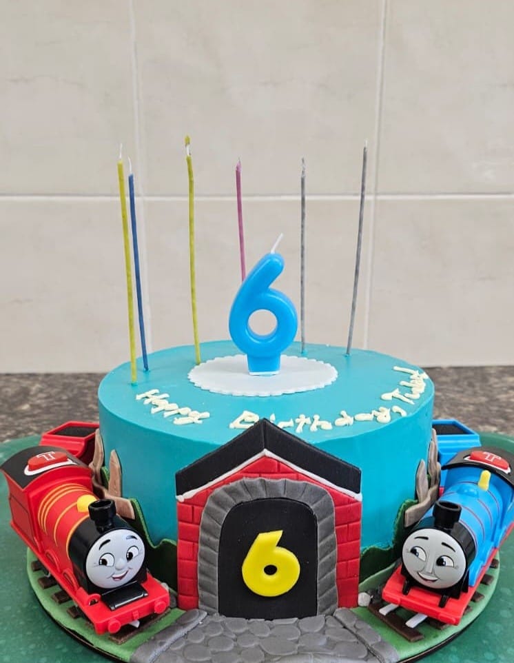 Bespoke custom celebration cake for Boys & Adventures handcrafted by Nicoleta